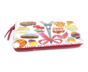 Bright Eiffel Tower Dessert Vegan Bi-Fold Fashion Wallet