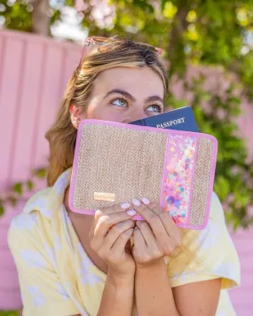 Bring On The Fun Woven Confetti Passport Holder