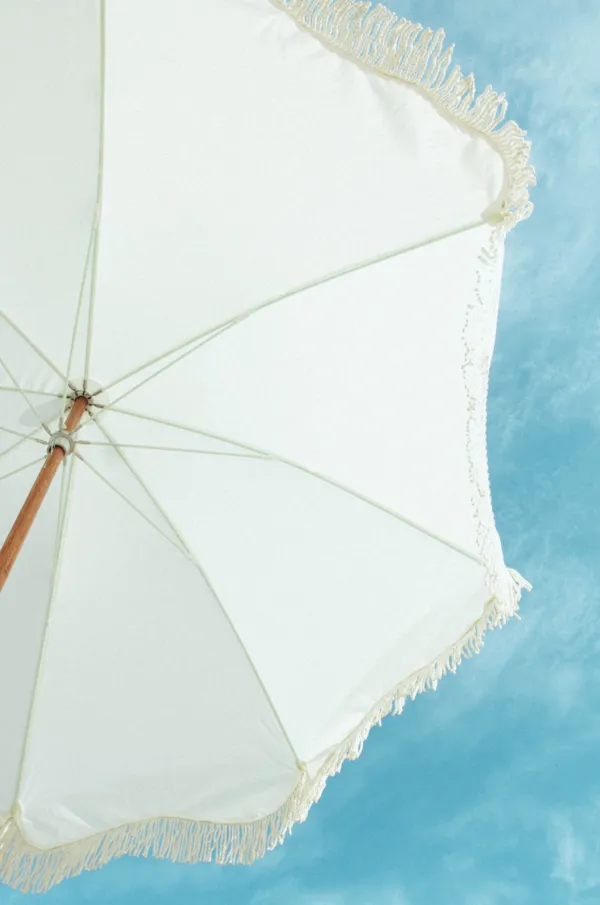 Business & Pleasure Premium Beach Umbrella - Antique White