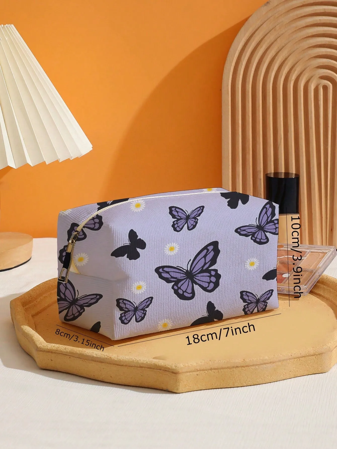 Butterfly Pattern Makeup Bag Cosmetic Organizer Toiletries Bag Makeup Organizer