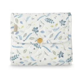 Cam Cam Copenhagen Changing Mat Quilted Pressed Leaves Blue