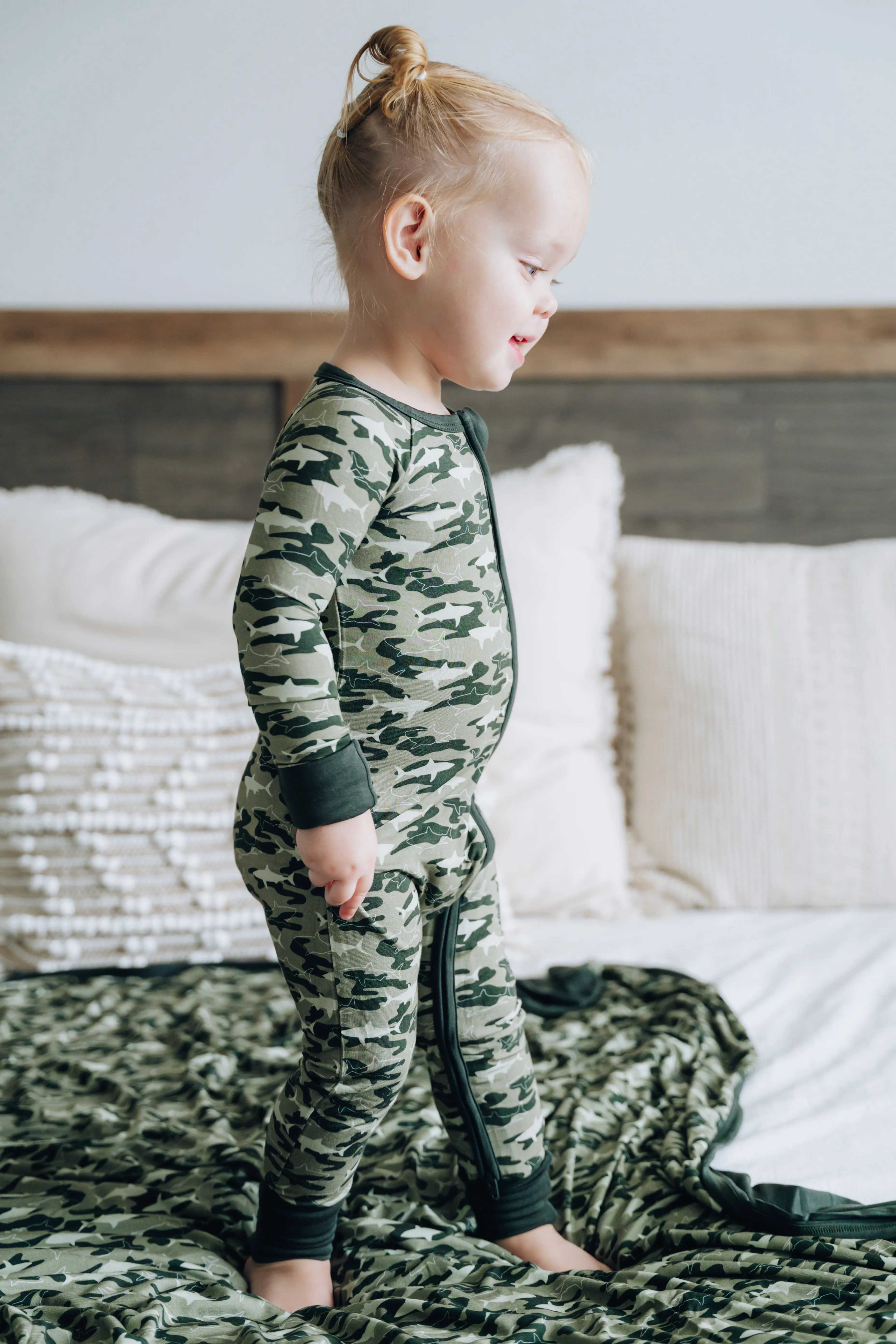 Camo Shark Dream Romper