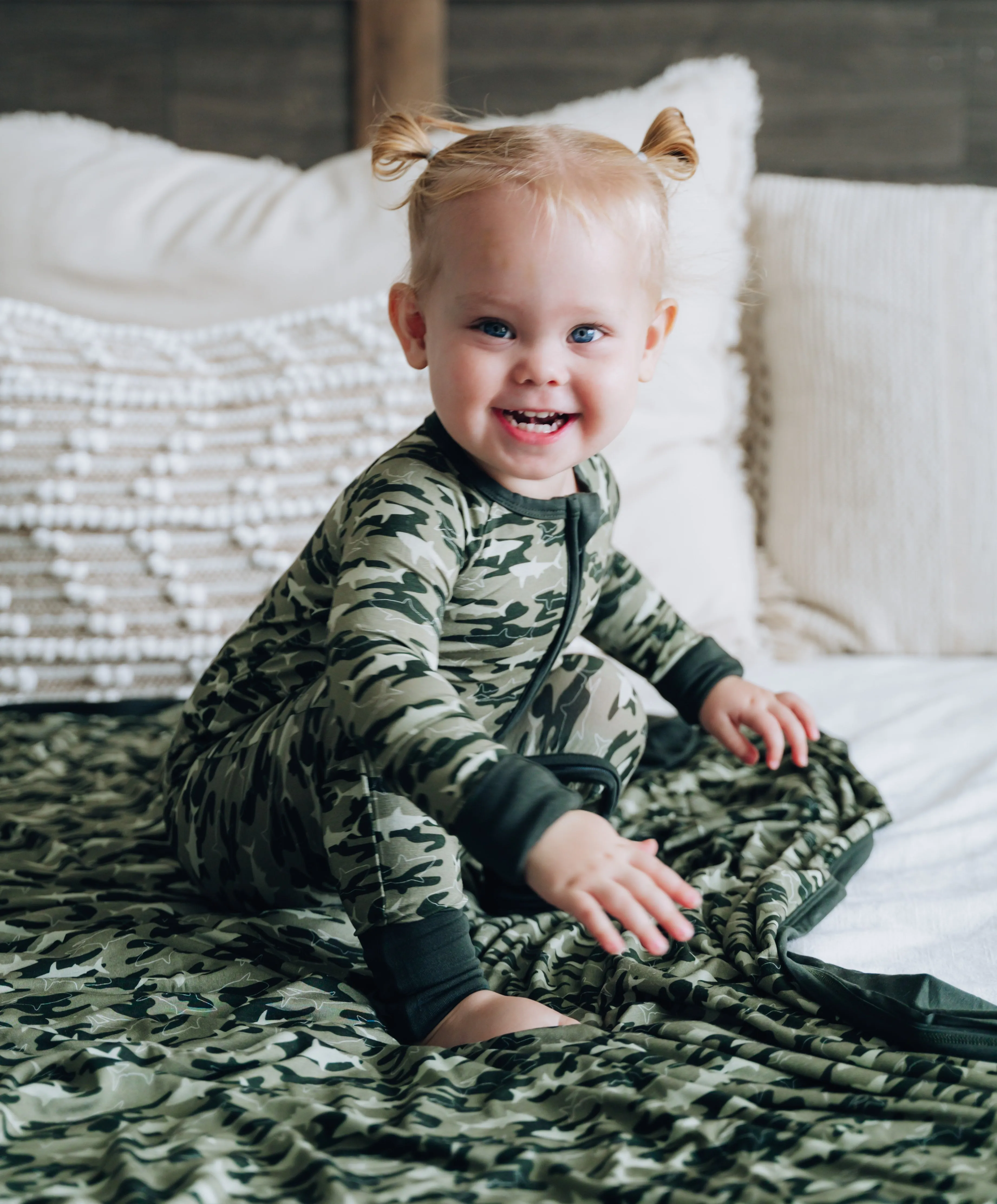 Camo Shark Dream Romper