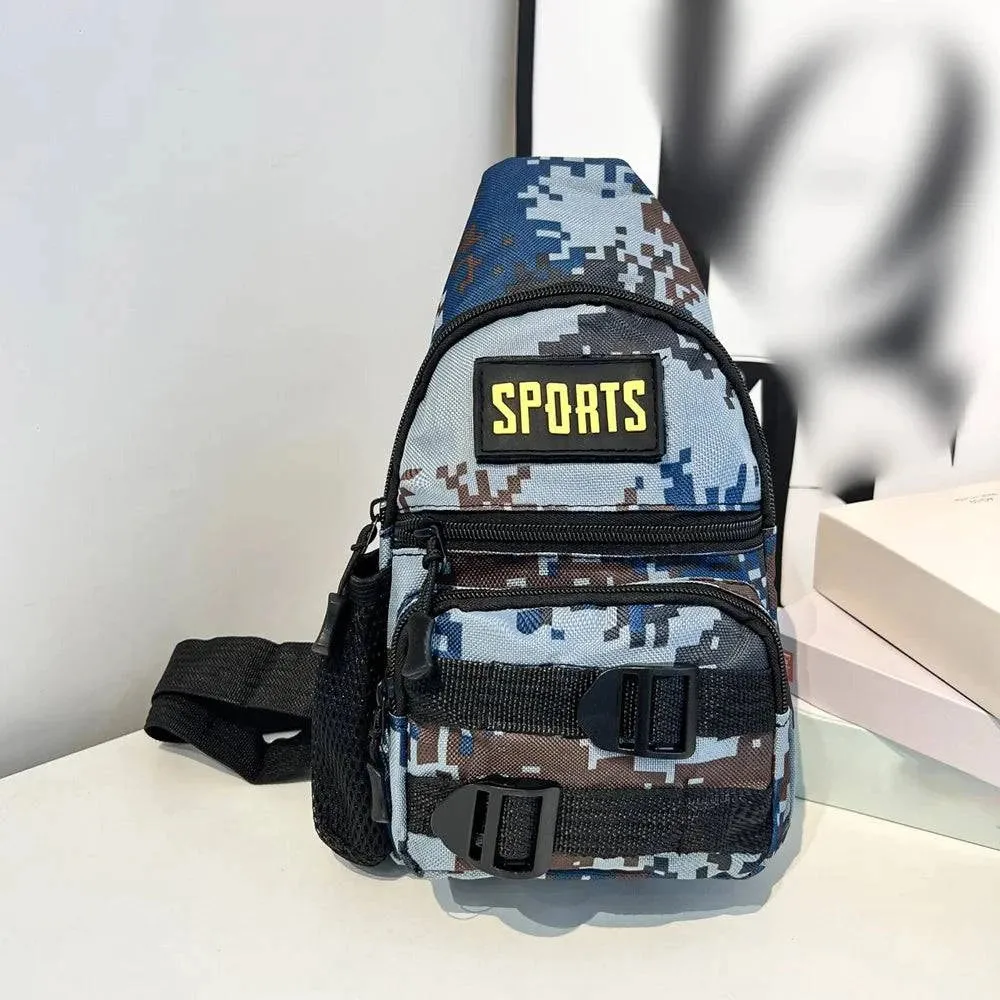 Camouflage Large-capacity Chest Bag Outdoor Multi-pocket Crossbody Bag for Outdoor Camping Hiking