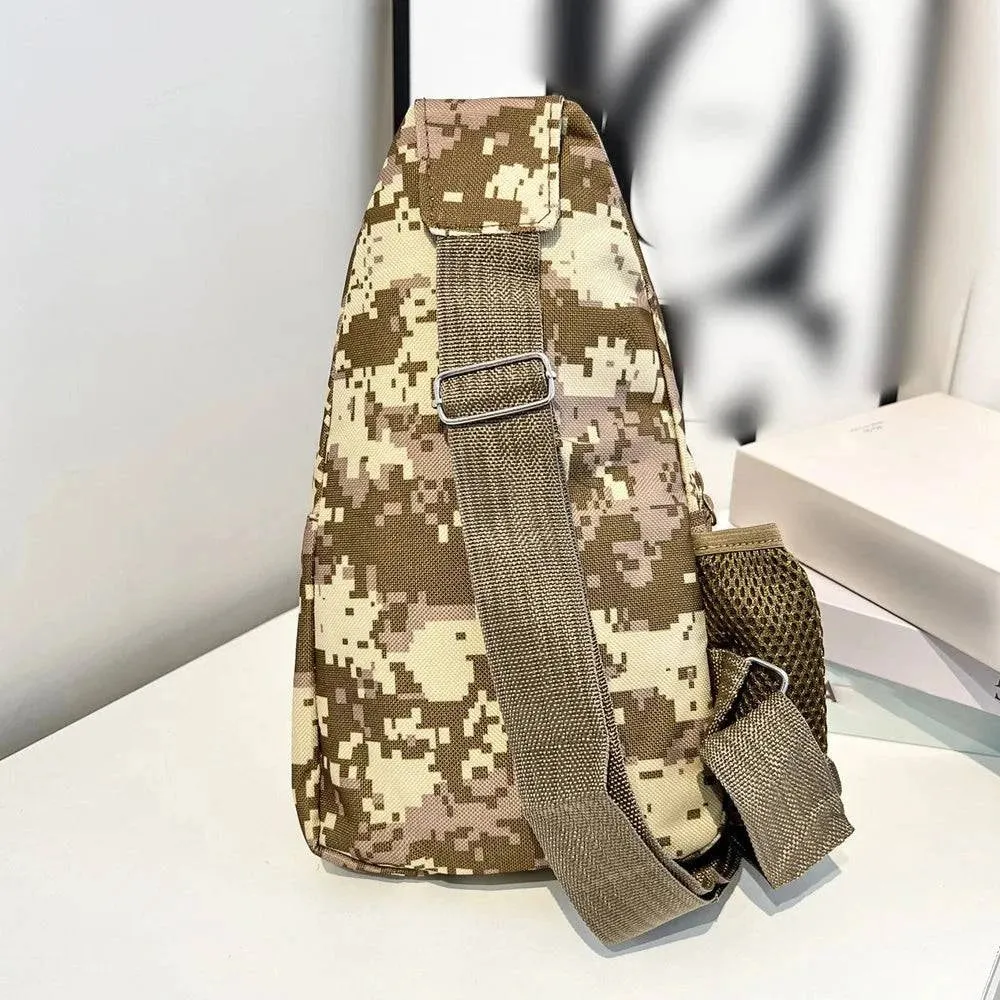 Camouflage Large-capacity Chest Bag Outdoor Multi-pocket Crossbody Bag for Outdoor Camping Hiking