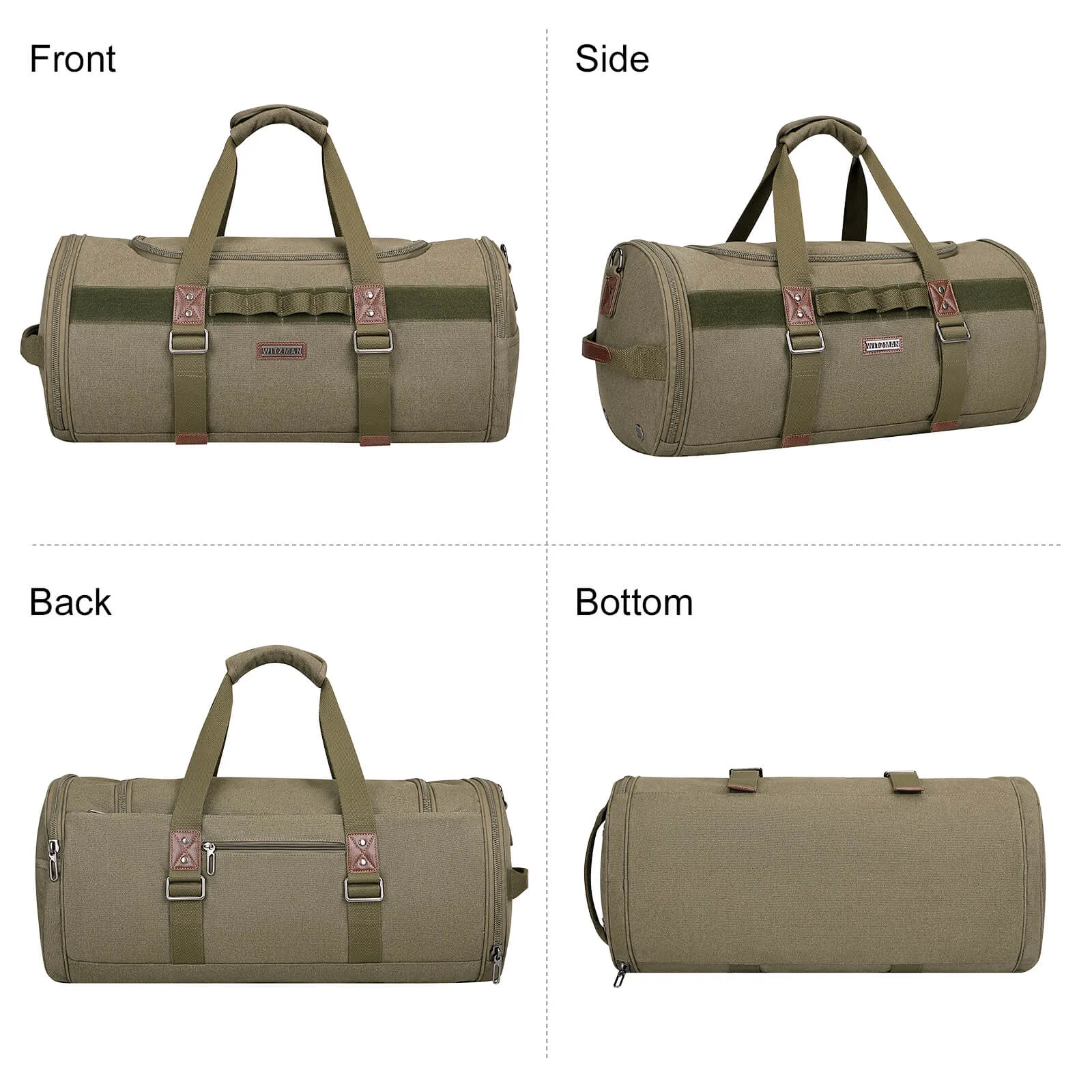 Canvas Large Travel Duffel Bags Tote Bag