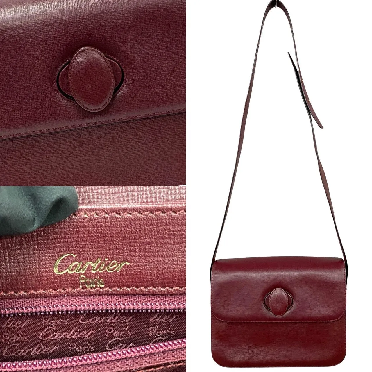 Cartier Must Line Leather Crossbody Bag  Leather Crossbody Bag