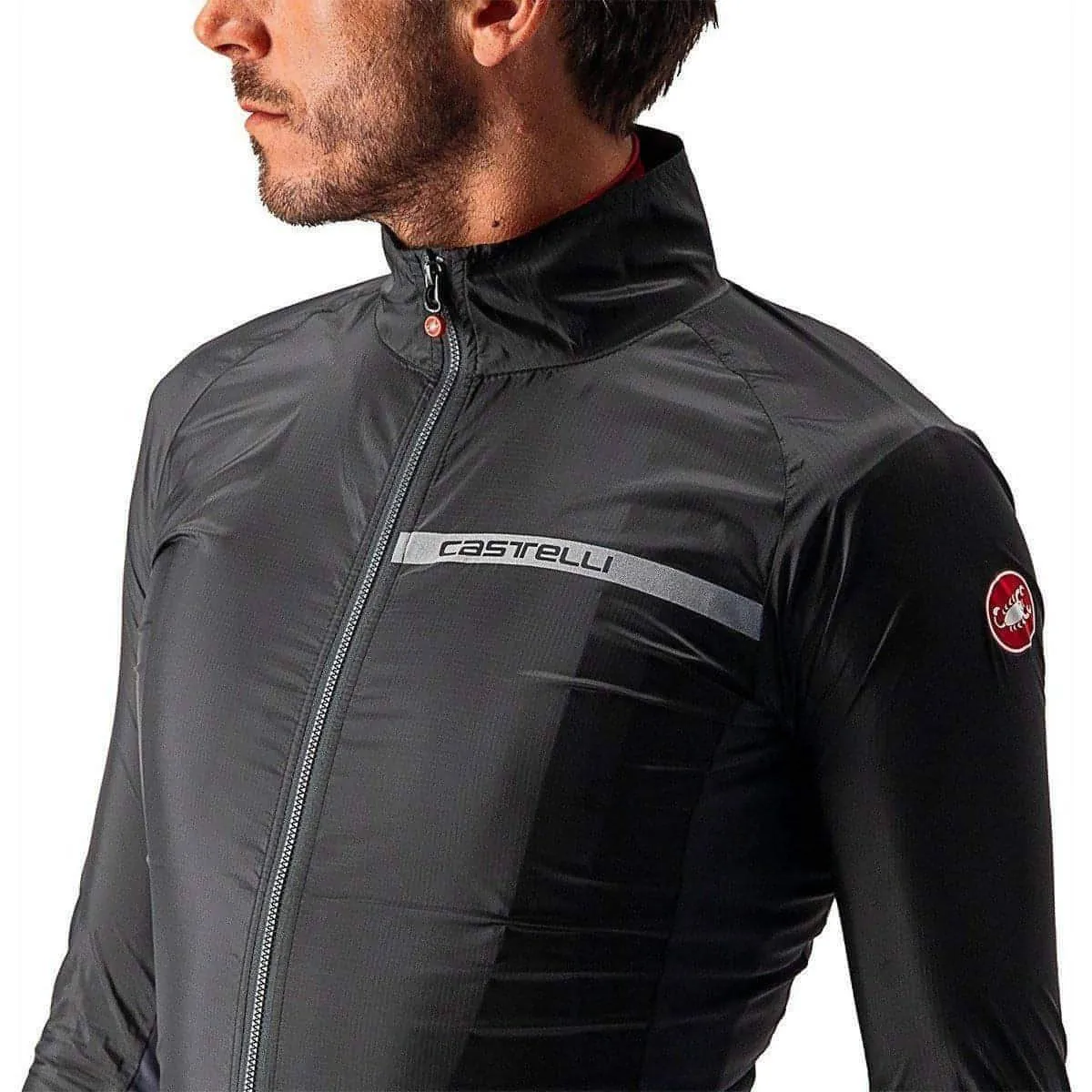 Castelli Squadra Stretch Mens Cycling Jacket - Black