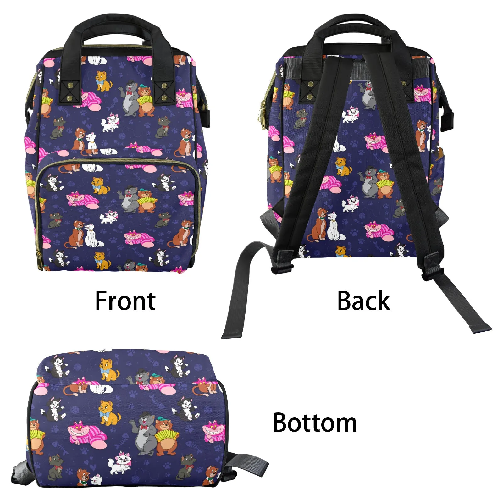 Cat Favorites Multi-Function Diaper Bag