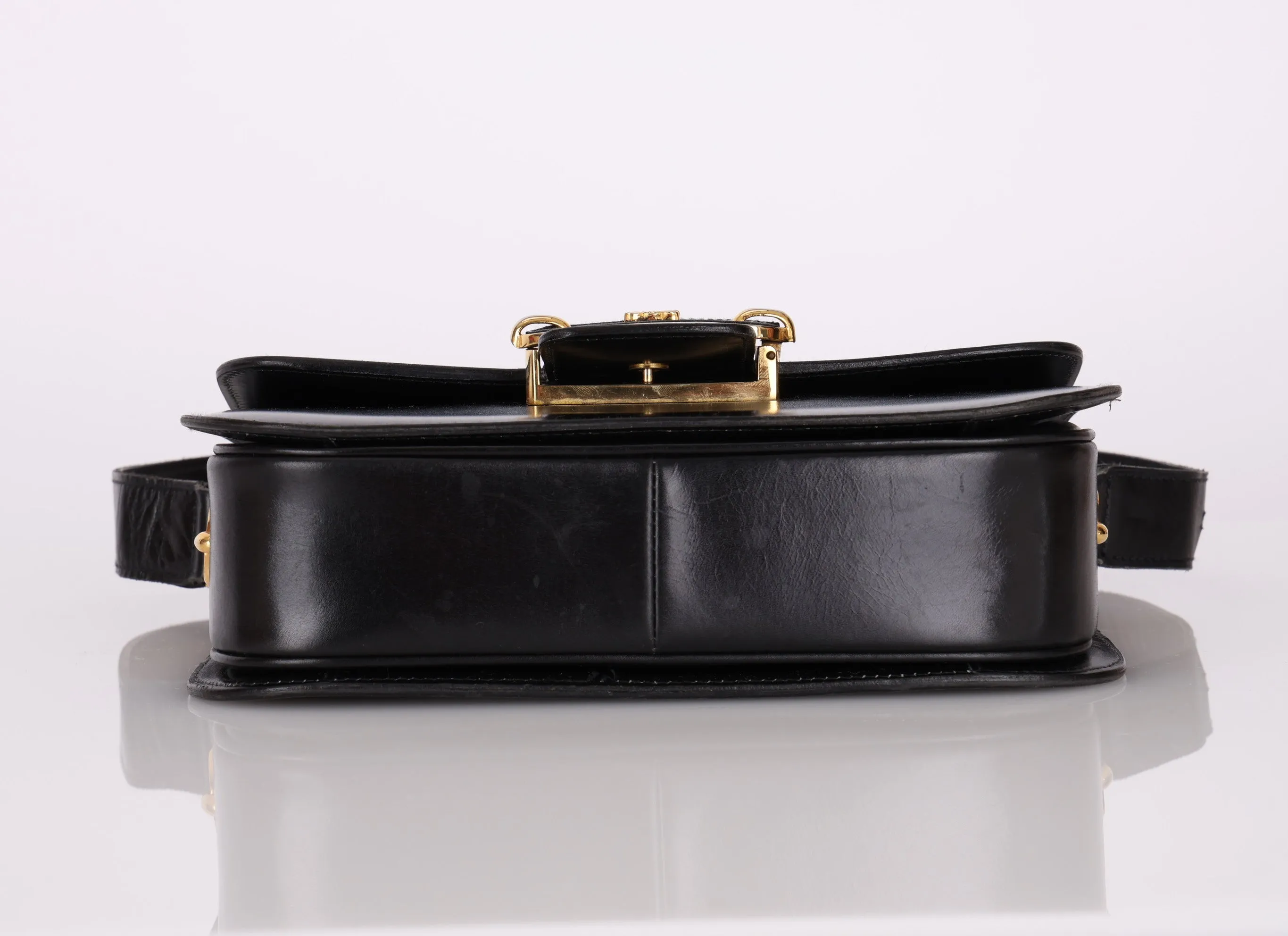 Celine Box Calf Triomphe Shoulder Bag