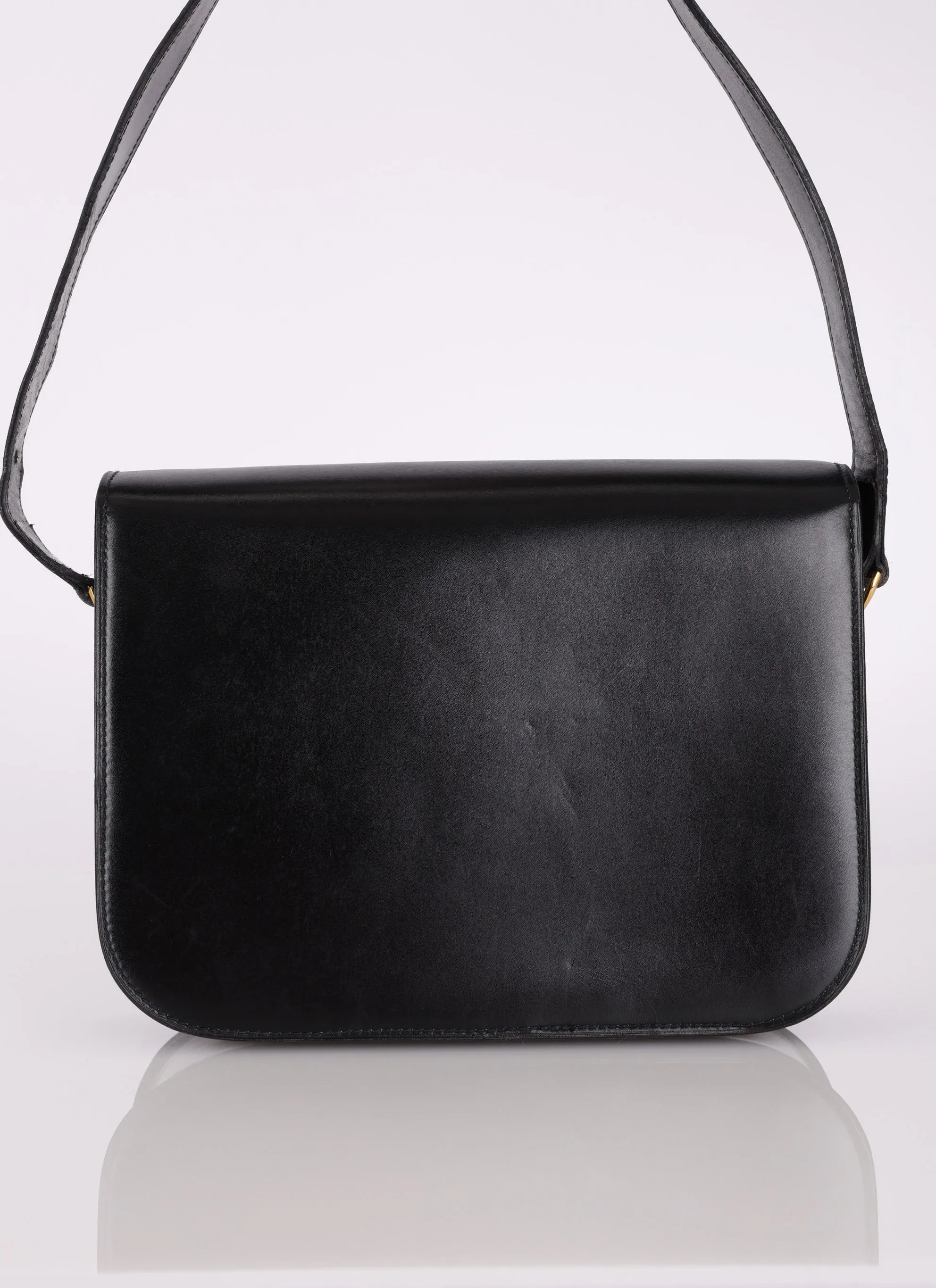 Celine Box Calf Triomphe Shoulder Bag