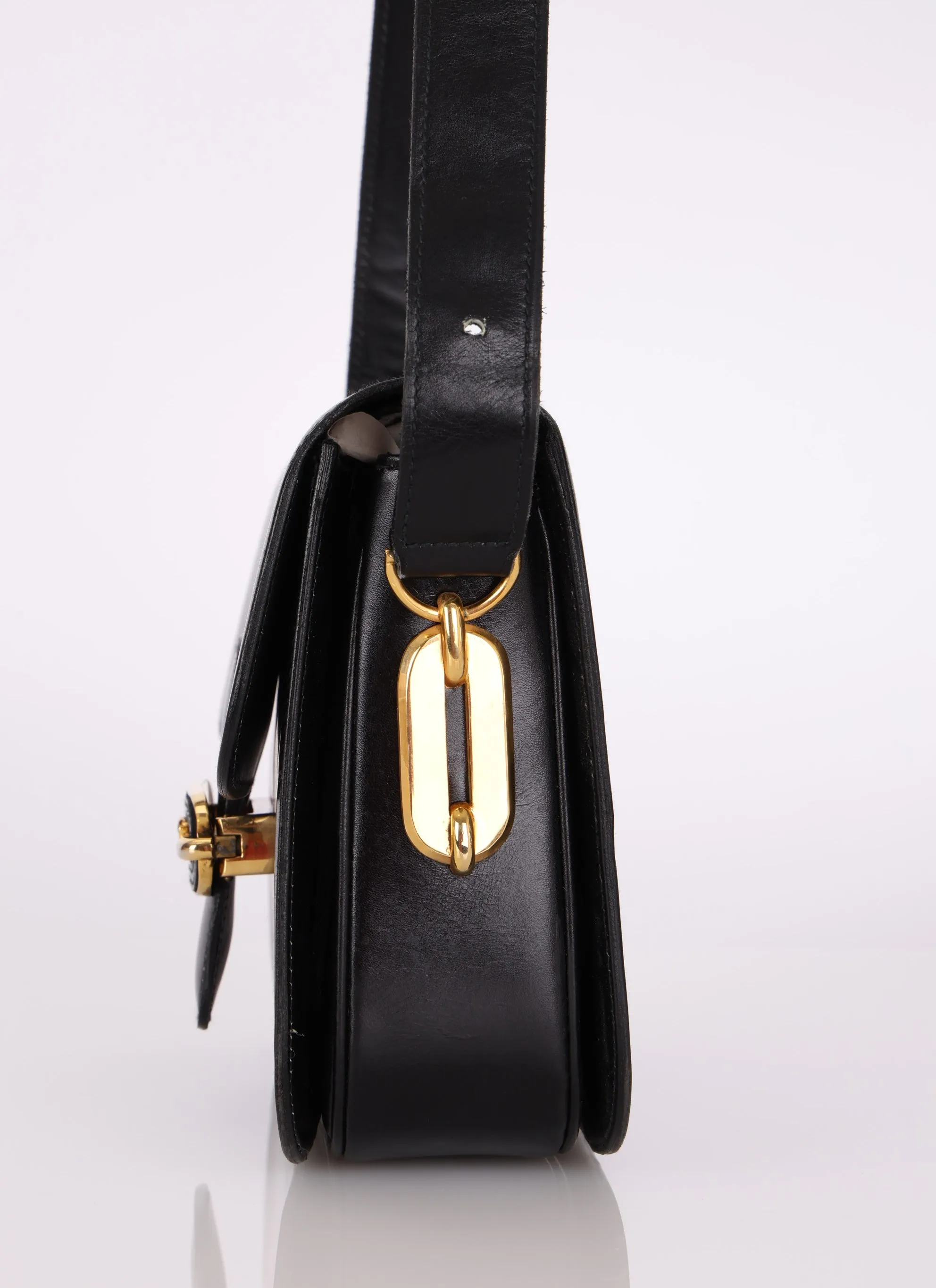 Celine Box Calf Triomphe Shoulder Bag