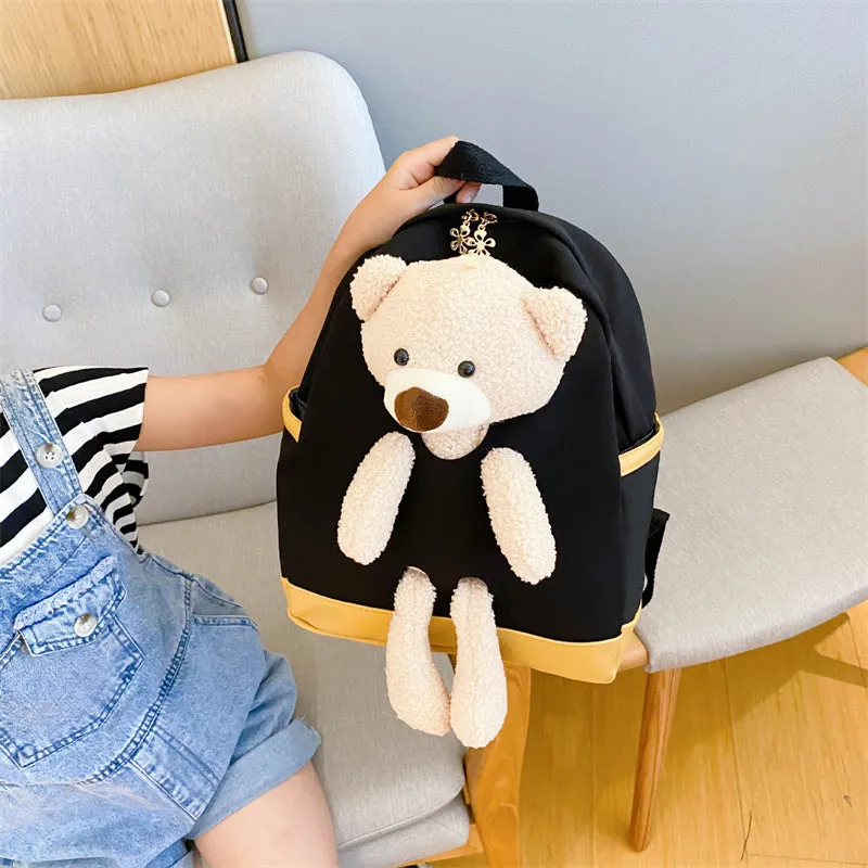 Children's School Bag New Cute Cartoon Animal Plush Bear Backpack