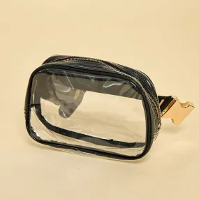 Clear Black Fannypack