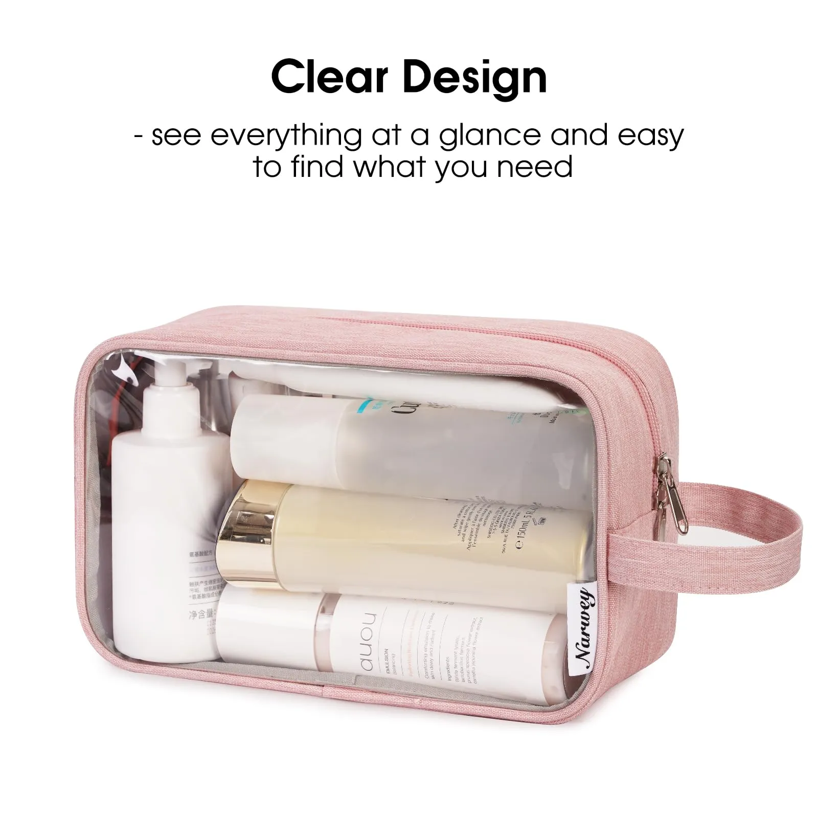 Clear Toiletry Bag Traveling Dopp Kit Makeup Bag Organizer