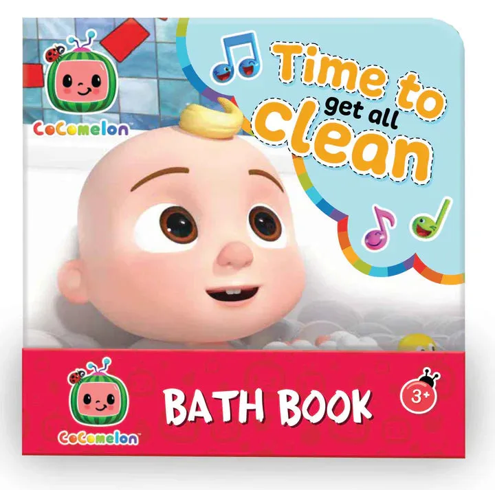 Cocomelon Bath Book Set - Time To Get All Clean - Box Set