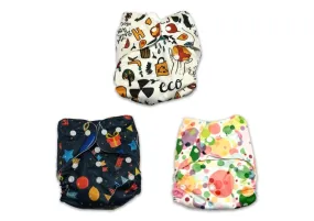 Combo of 3 Reusable Diapers - Option H