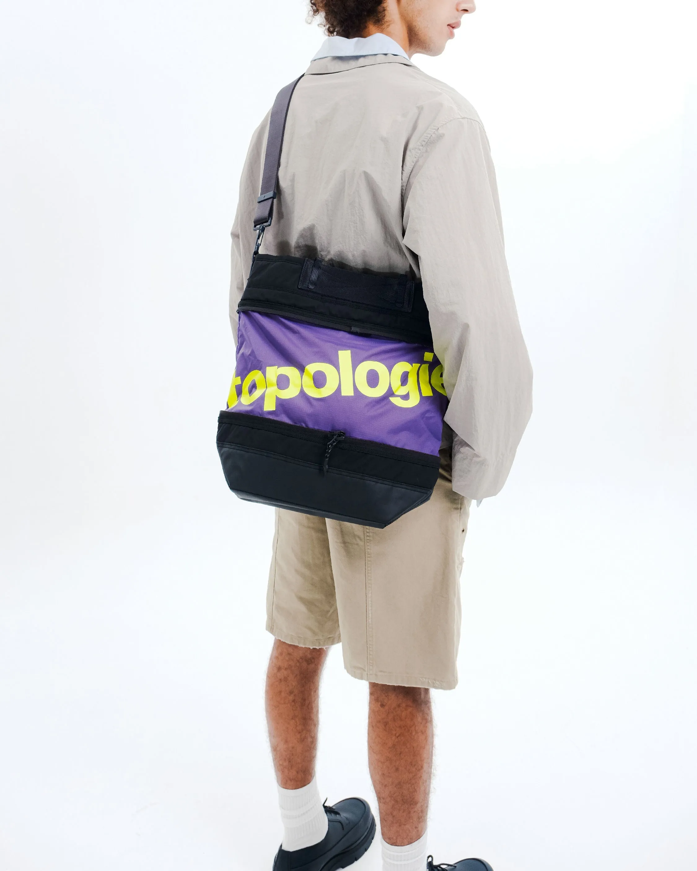 Convert Tool Bag / Black / Electric Purple (Tech Sateen) / 10mm Rope Loop / Neon Yellow Solid