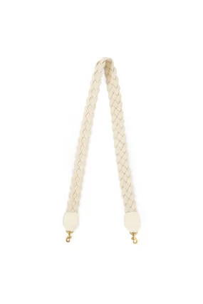 Cream Braided Rope Crossbody Strap