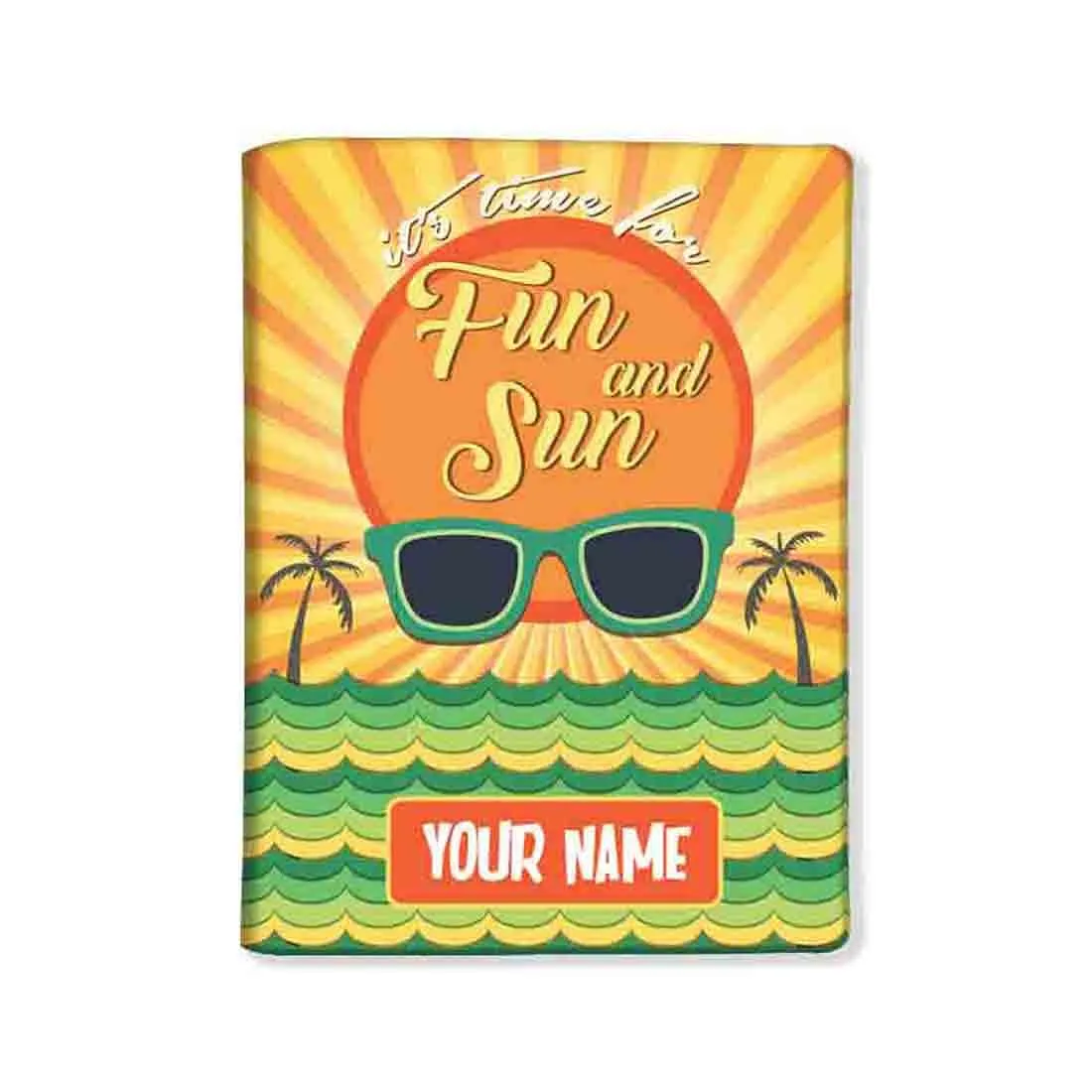 Cute Passport Cover for Him -  Fun And Sun