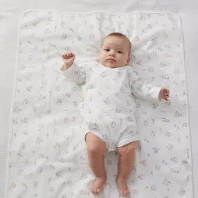 Cute Rabbit Waterproof Baby White Changing Mat