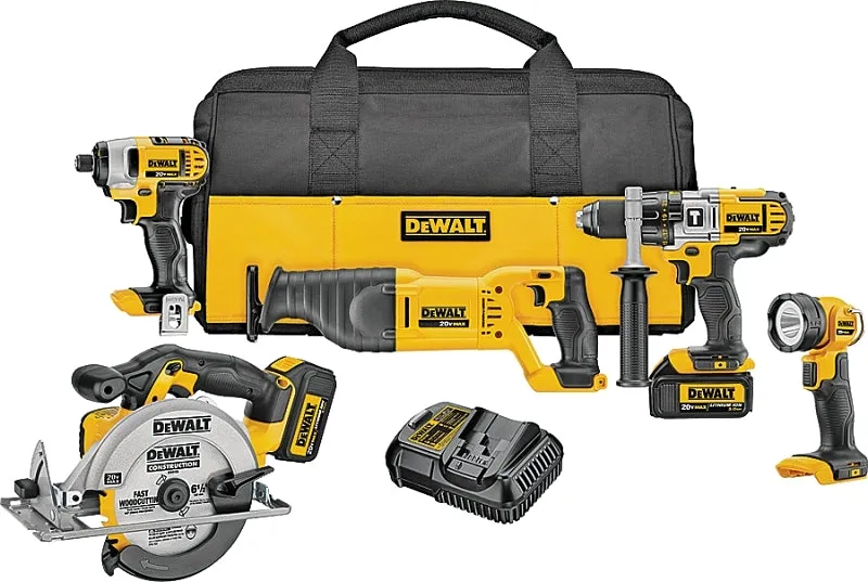 DeWALT DCK590L2 Combination Tool Kit, Battery Included, 3 Ah, 20 V, Lithium-Ion :EA: QUANTITY: 1