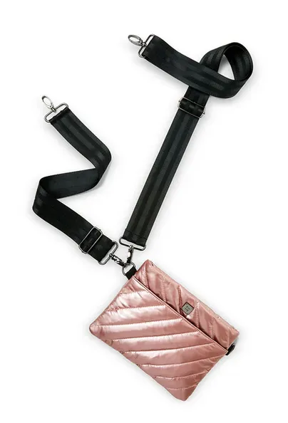 DIAGONAL BUM BAG Pearl Blush