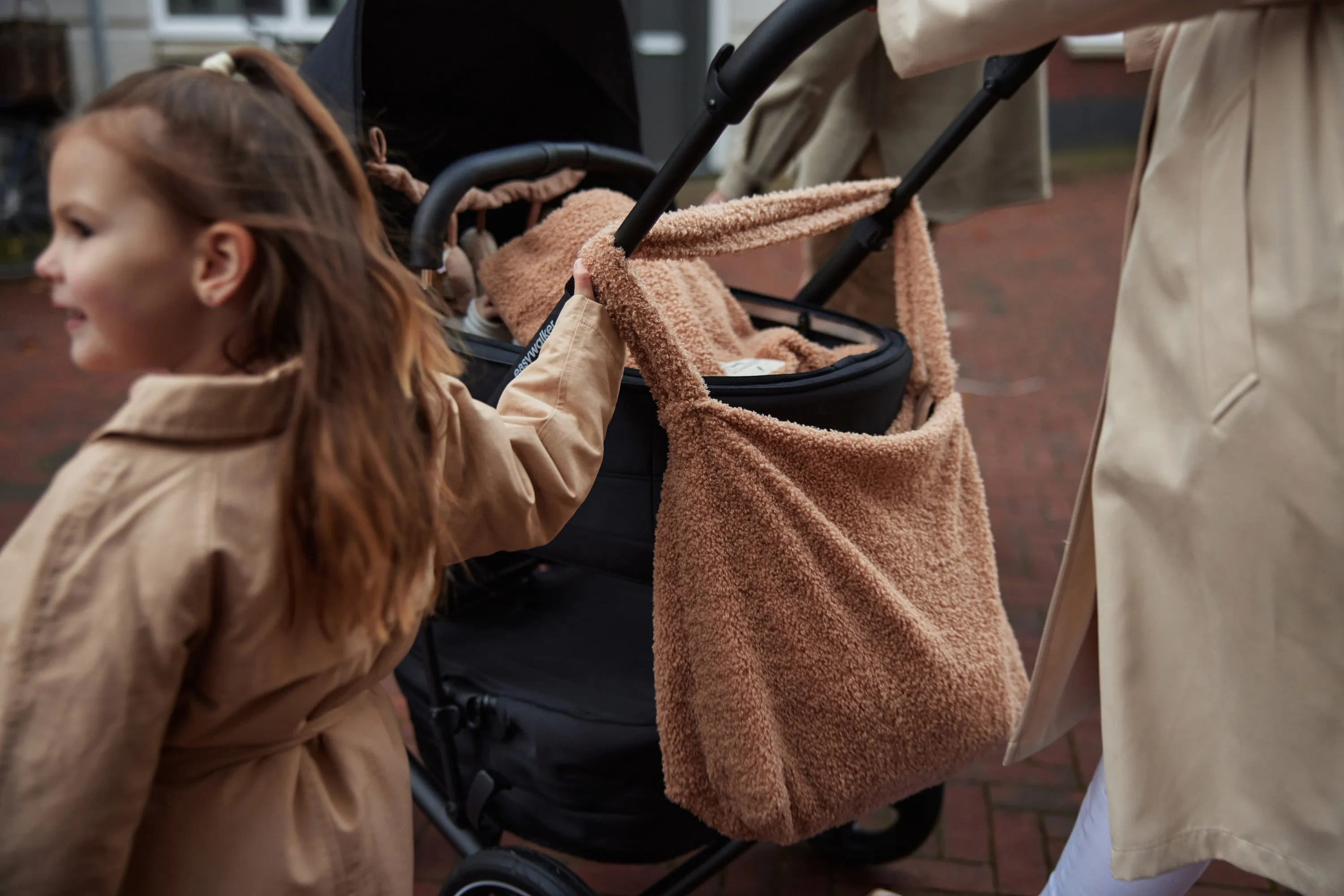 Diaper Bag Shopper Boucle - Biscuit