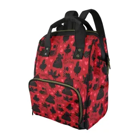 Disney Alice In Wonderland Queen Of Hearts Off With Their Heads Multi-Function Diaper Bag