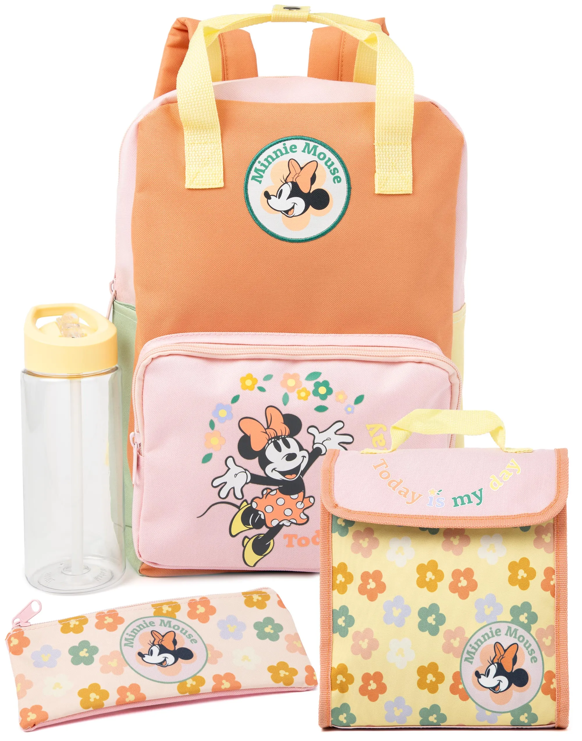 Disney Minnie Mouse Girls Multicoloured 4 Piece Backpack Set