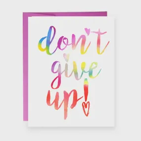 Don't Give Up!