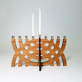 Eco-Friendly Intersecting Arcs Menorah