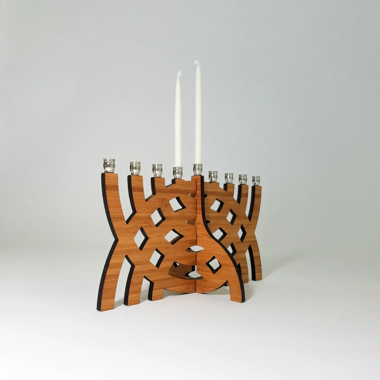 Eco-Friendly Intersecting Arcs Menorah