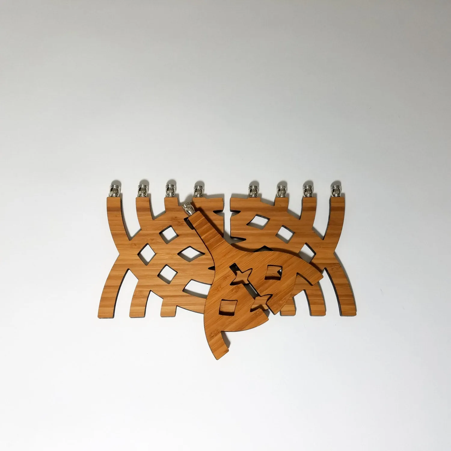 Eco-Friendly Intersecting Arcs Menorah