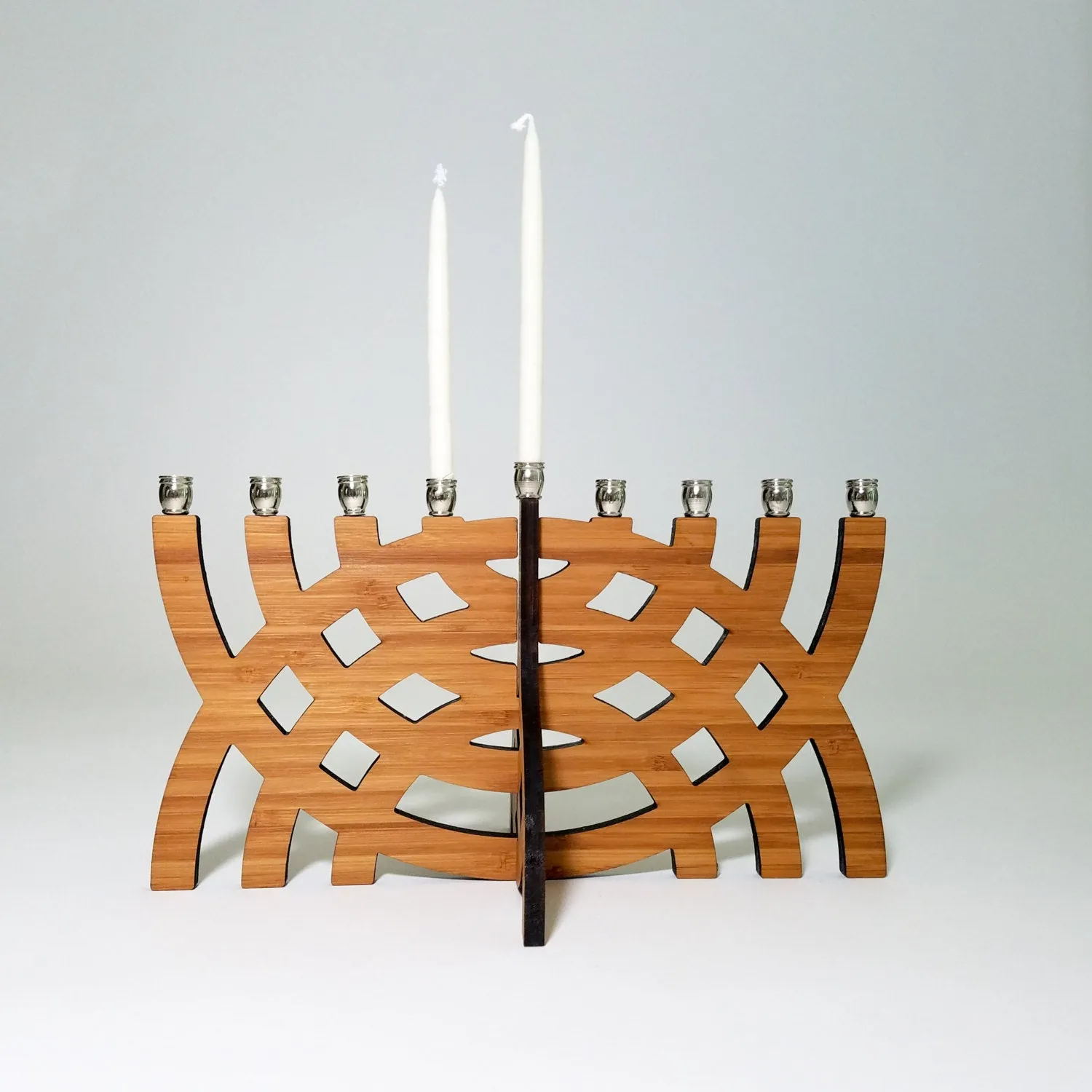 Eco-Friendly Intersecting Arcs Menorah