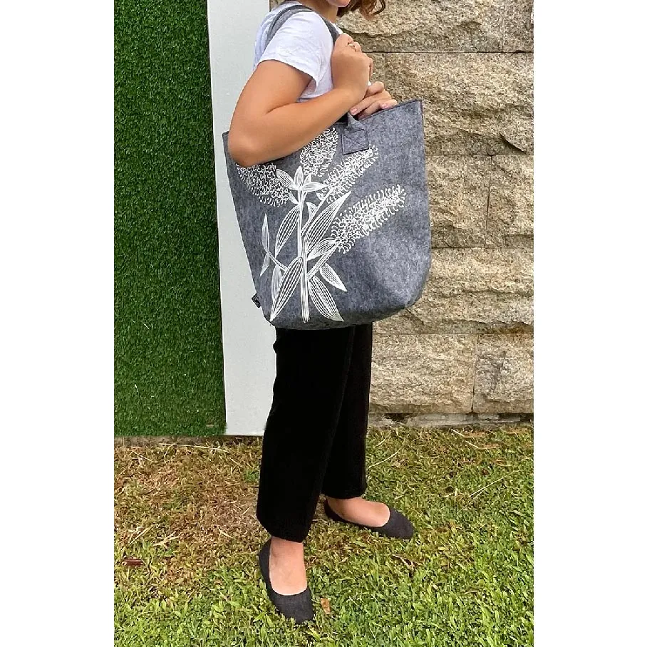 Ecofelt Shoulder Tote Bag - Koromiko