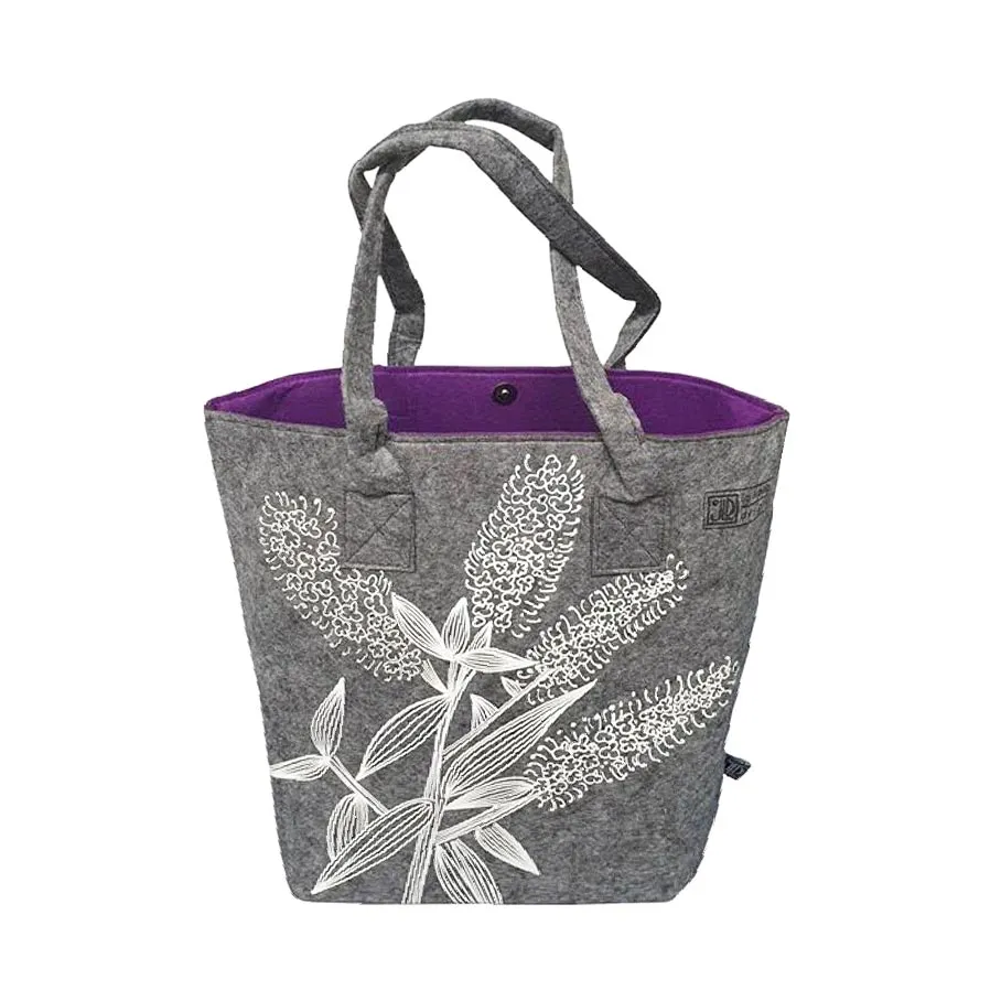 Ecofelt Shoulder Tote Bag - Koromiko