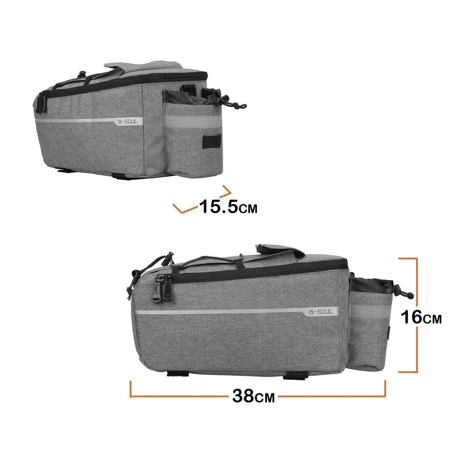 ESLNF Bicycle Carrier Bag Bike Rear Basket Waterproof Pannier Trunk Bags Back Rack Seat Bag Cycling Luggage Bag Accessories