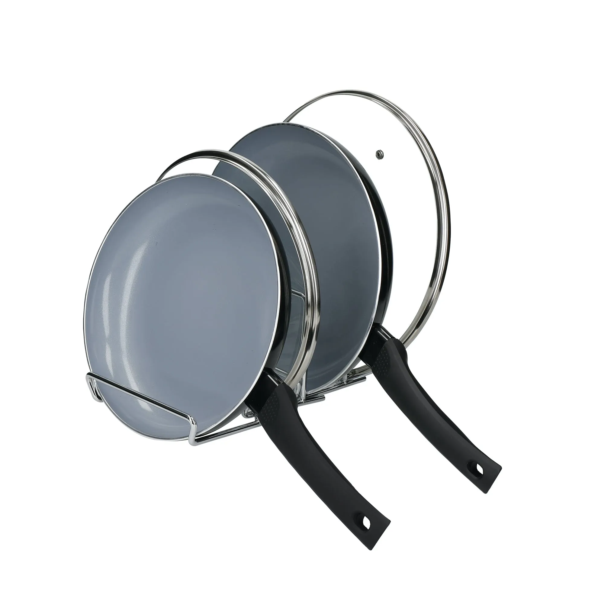 Expanding Pan Rack & Saucepan Lid Holder