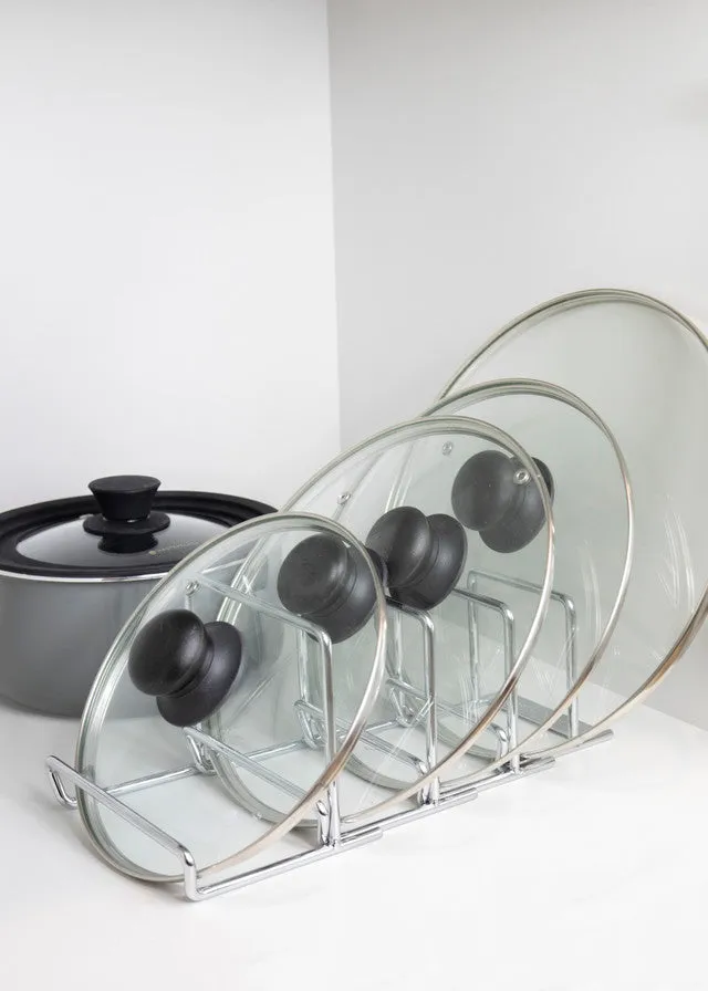 Expanding Pan Rack & Saucepan Lid Holder