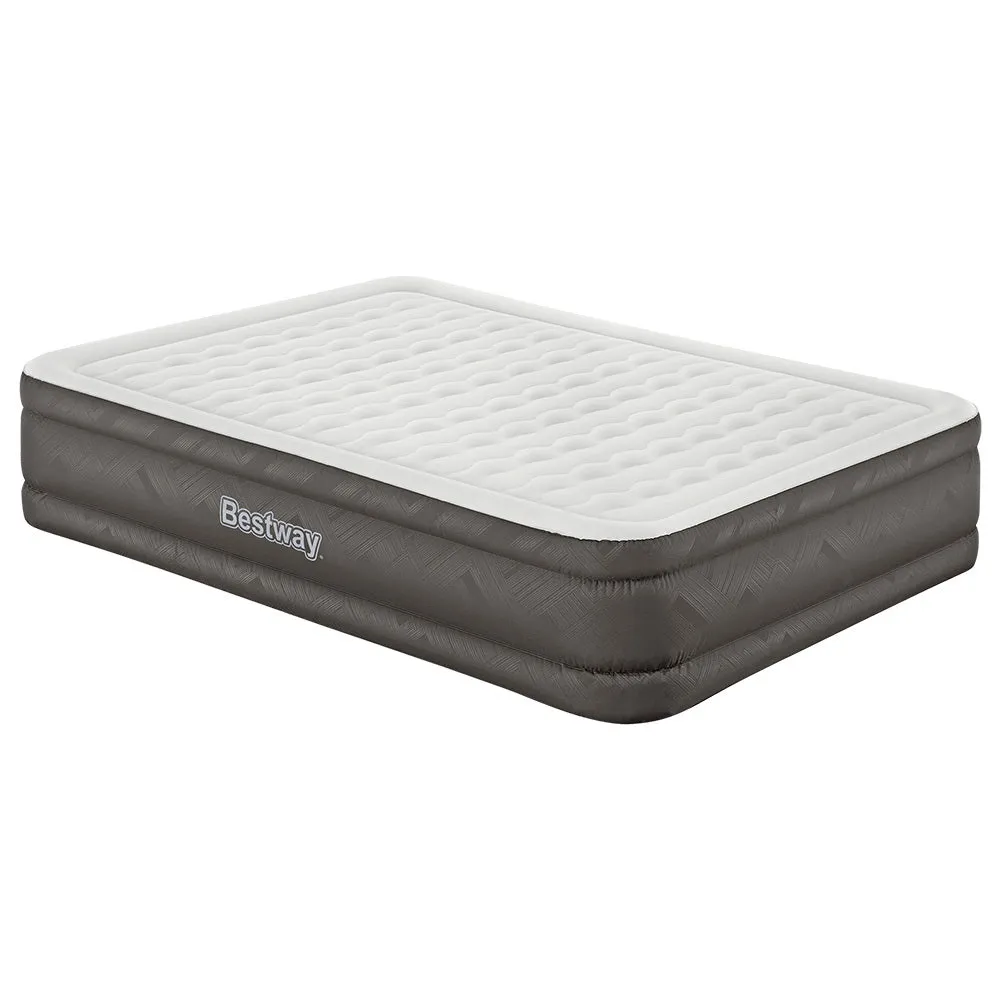 Factory Buys 46cm Air Mattress Inflatable Bed Airbed - Grey Queen