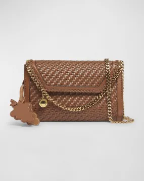 Falabella Mini Eco Woven Crossbody Bag