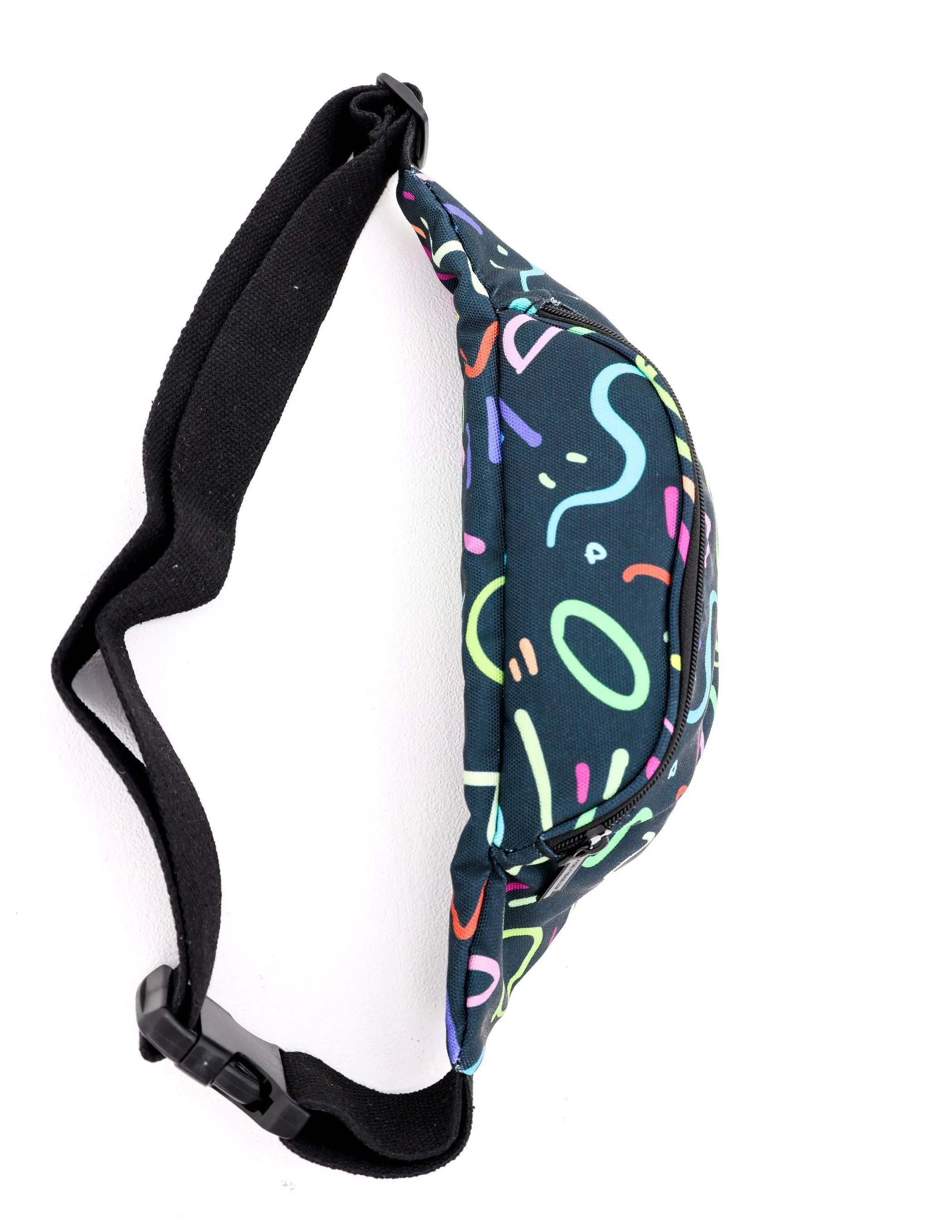 Fanny Pack |La Banana Bum Bag 2 Pocket Fanny Pack |Graff Black Memphis