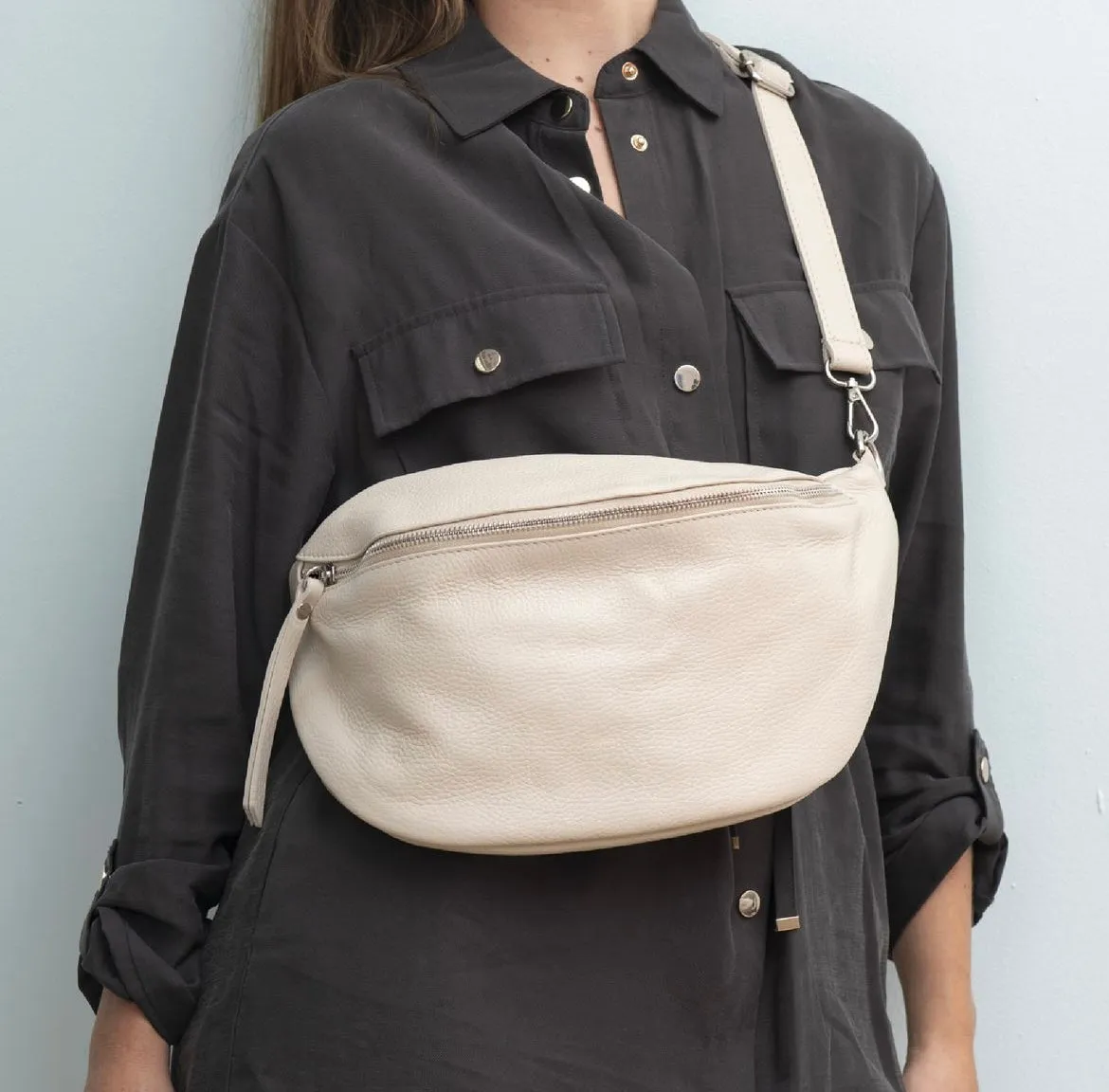 Flor Leather Fanny Pack/ Sling