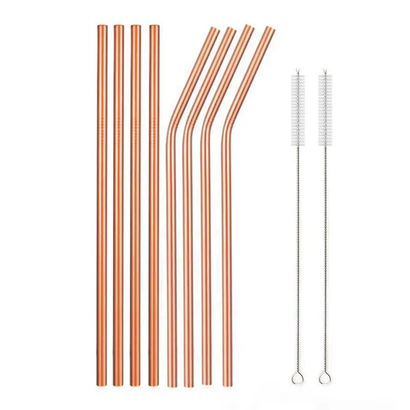 Food Grade 304 Stainless Steel Color Metal Straws