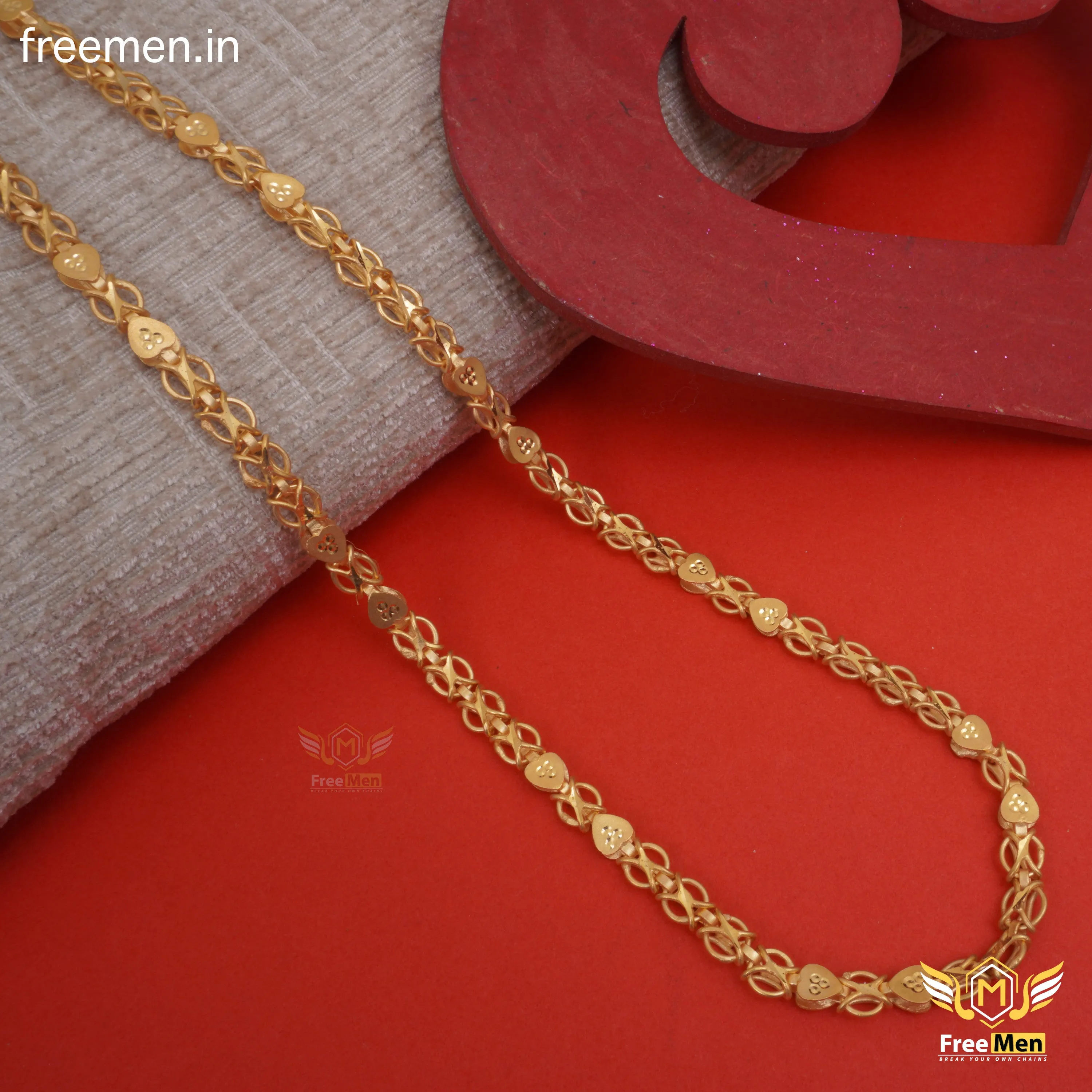 Freemen Amazing Pan C2C Gold Chain for Men - FMG282