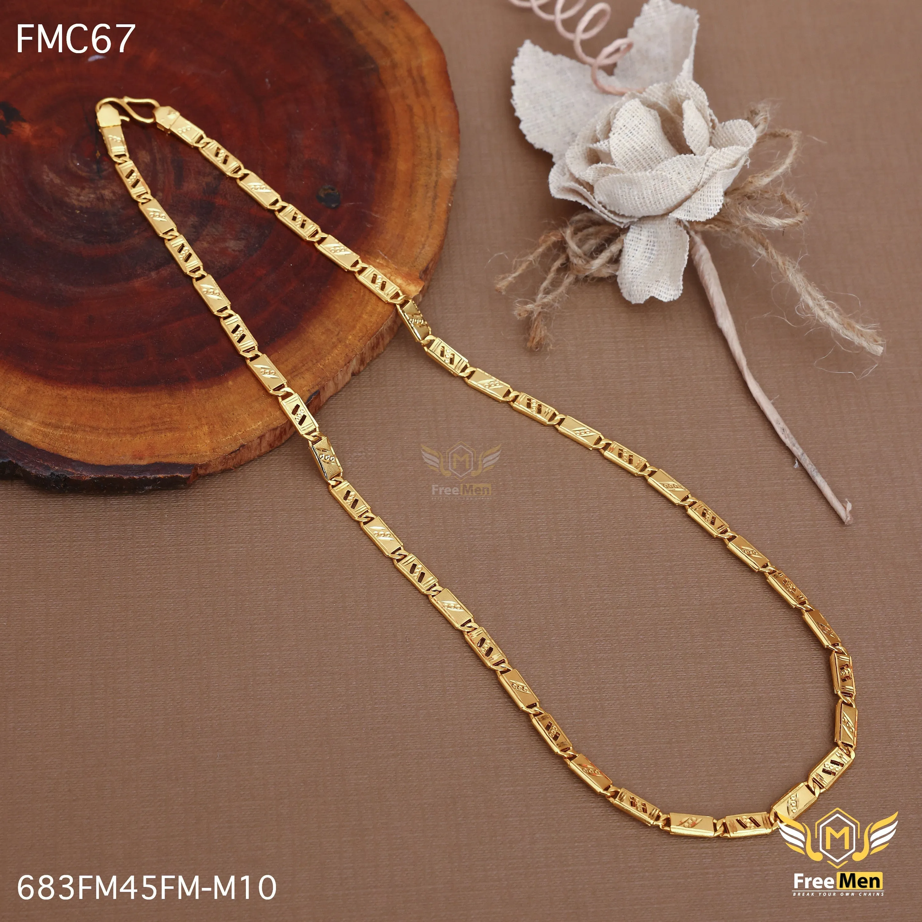 Freemen best attractive nawabi IGP biscuit chain for man - FMC189