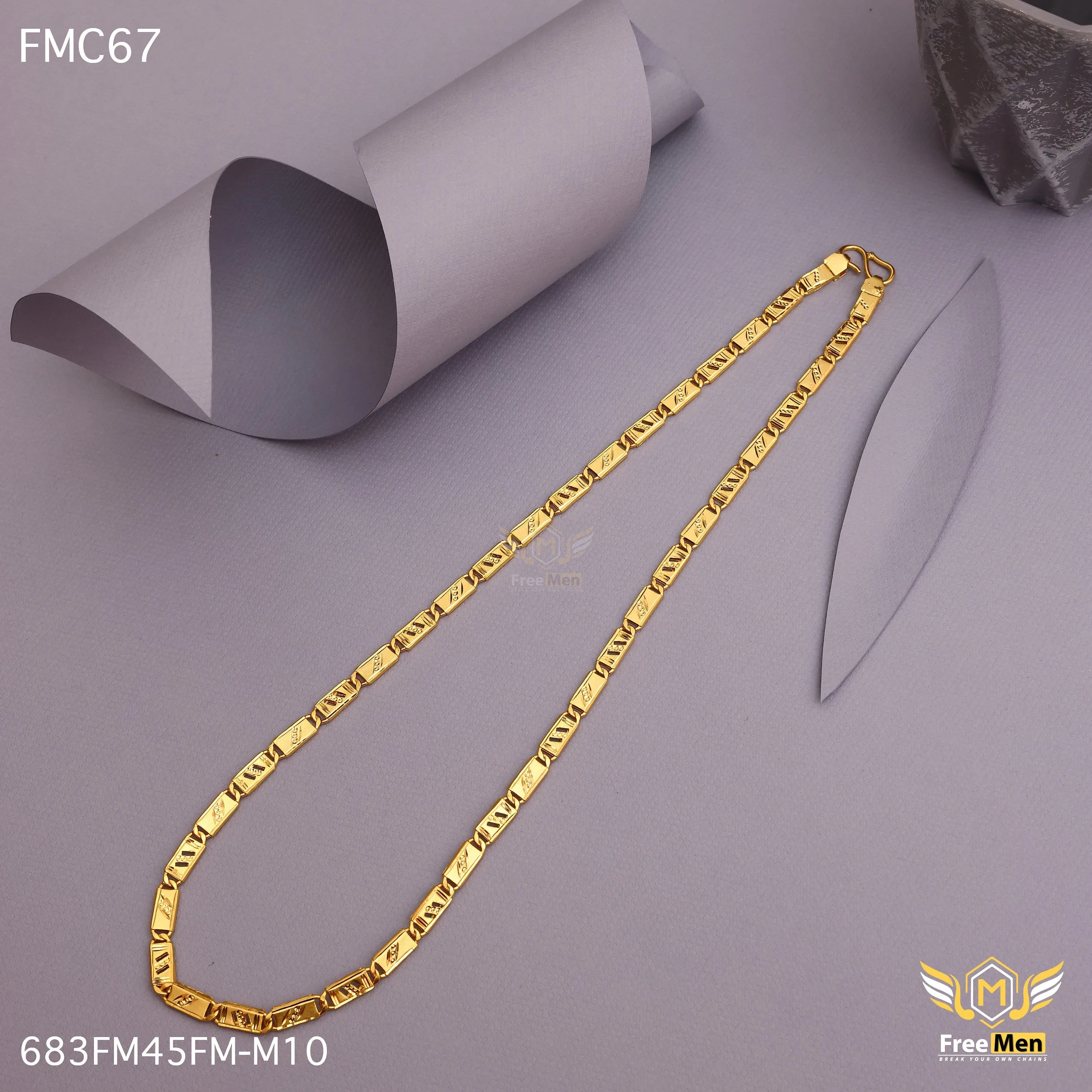 Freemen best attractive nawabi IGP biscuit chain for man - FMC189