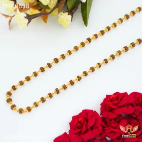 Freemen Brown with shining Rudraksha Mala-FMRU638