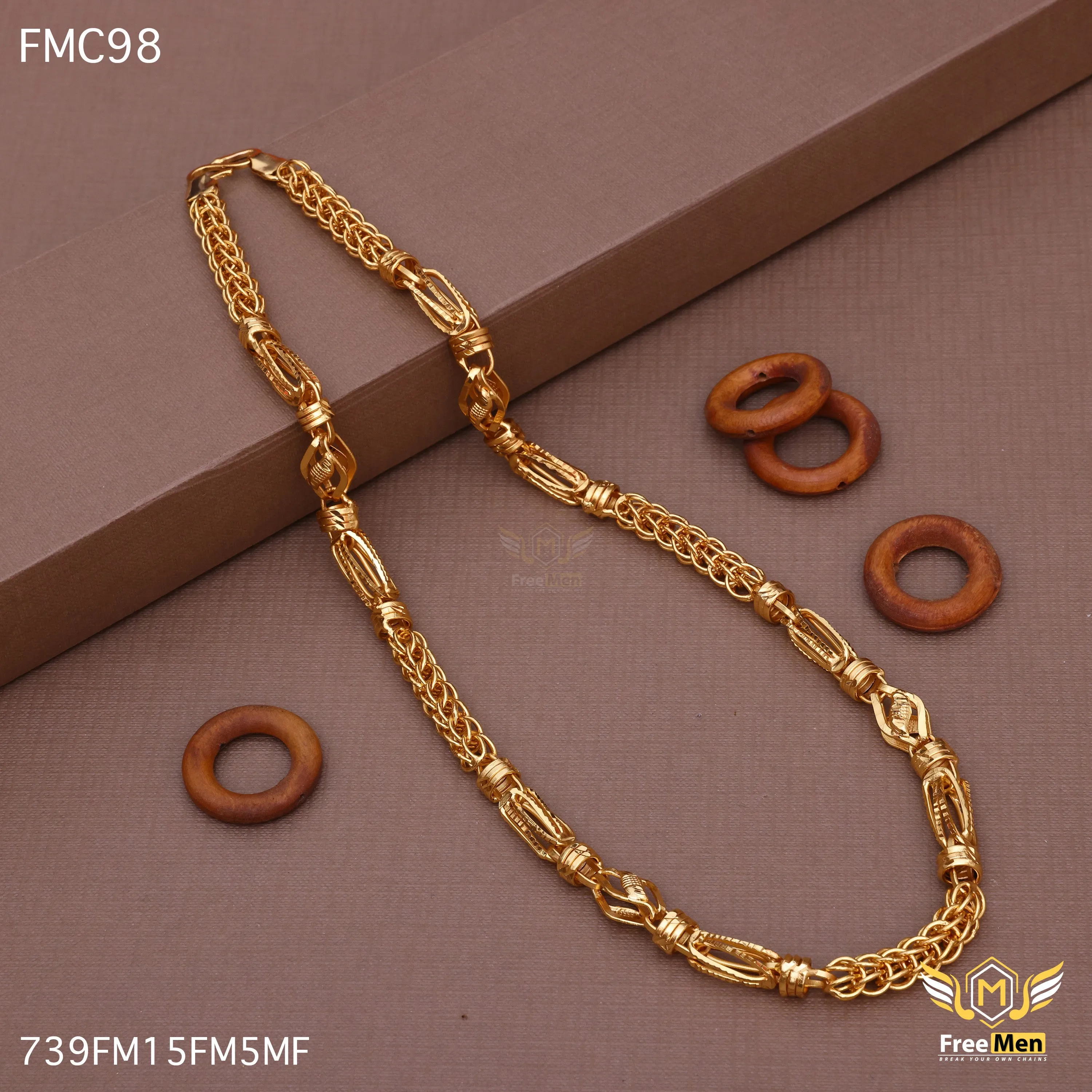 Freemen Dedicate Indo life rings Chain for Men - FMC98